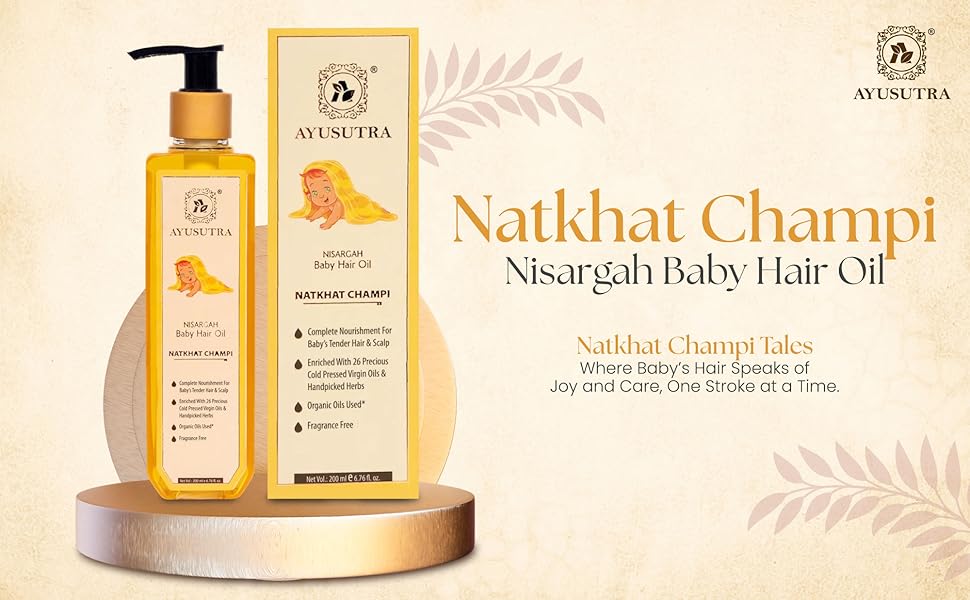 Nisargah Baby Hair Oil : Natkhat Champi (200 ml)
