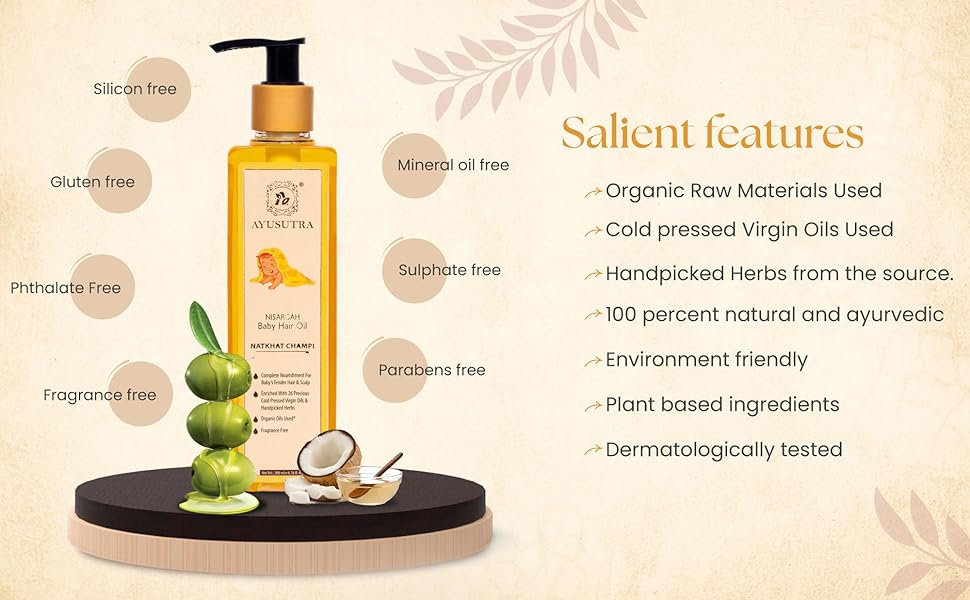 Nisargah Baby Hair Oil : Natkhat Champi (200 ml)