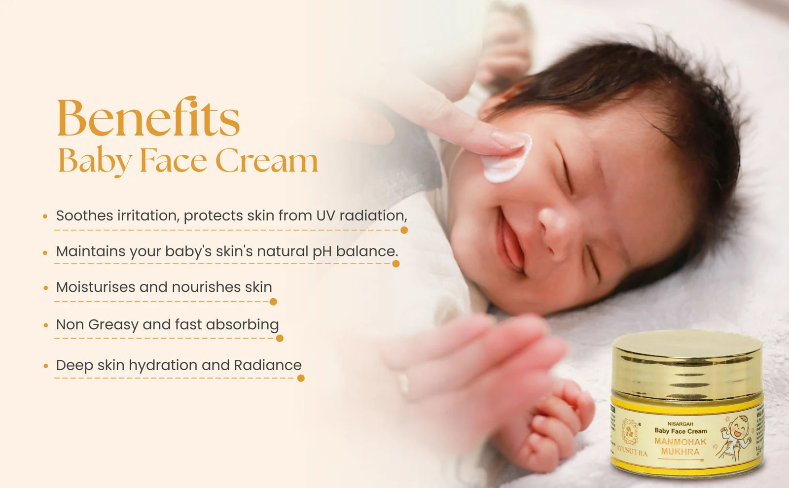 Nisargah Baby Face Cream – Manmohak Mukhra (50 grms)