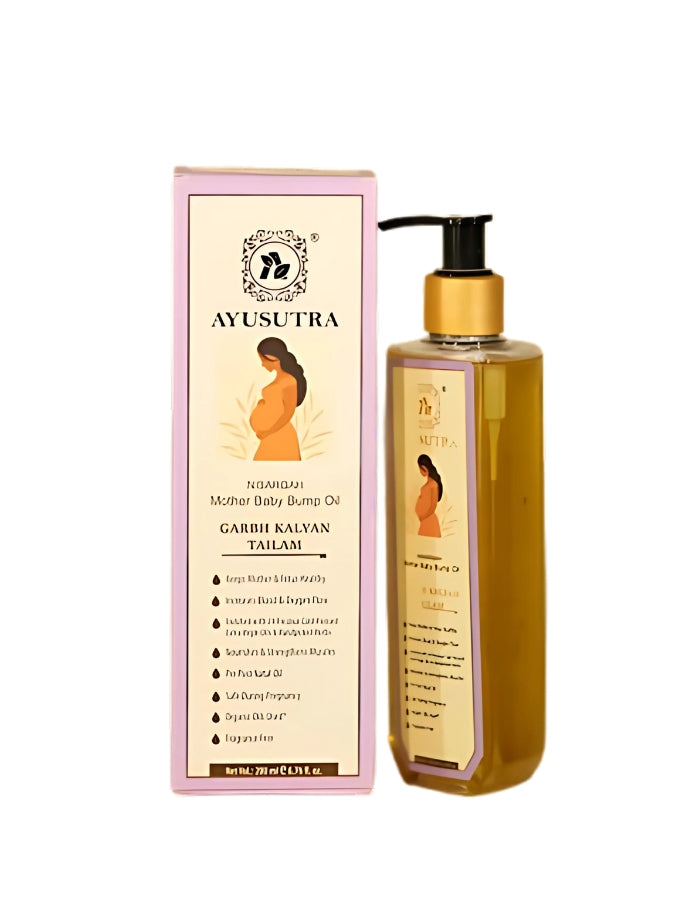 Nisargah Mothers Baby Bump Oil – Garbh Kalyan Tailam (200 ml)